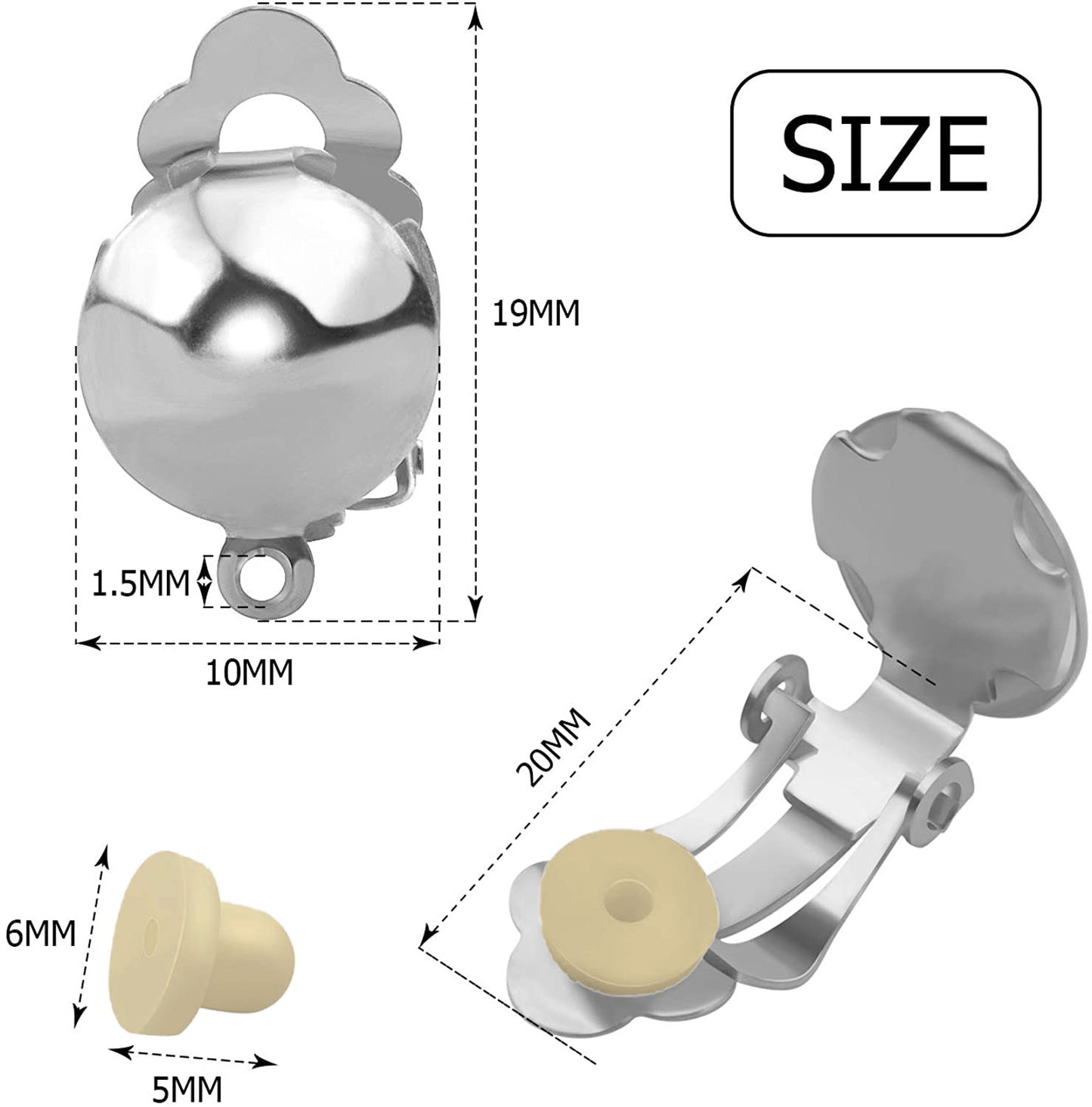 Clip-on Earring Adapter