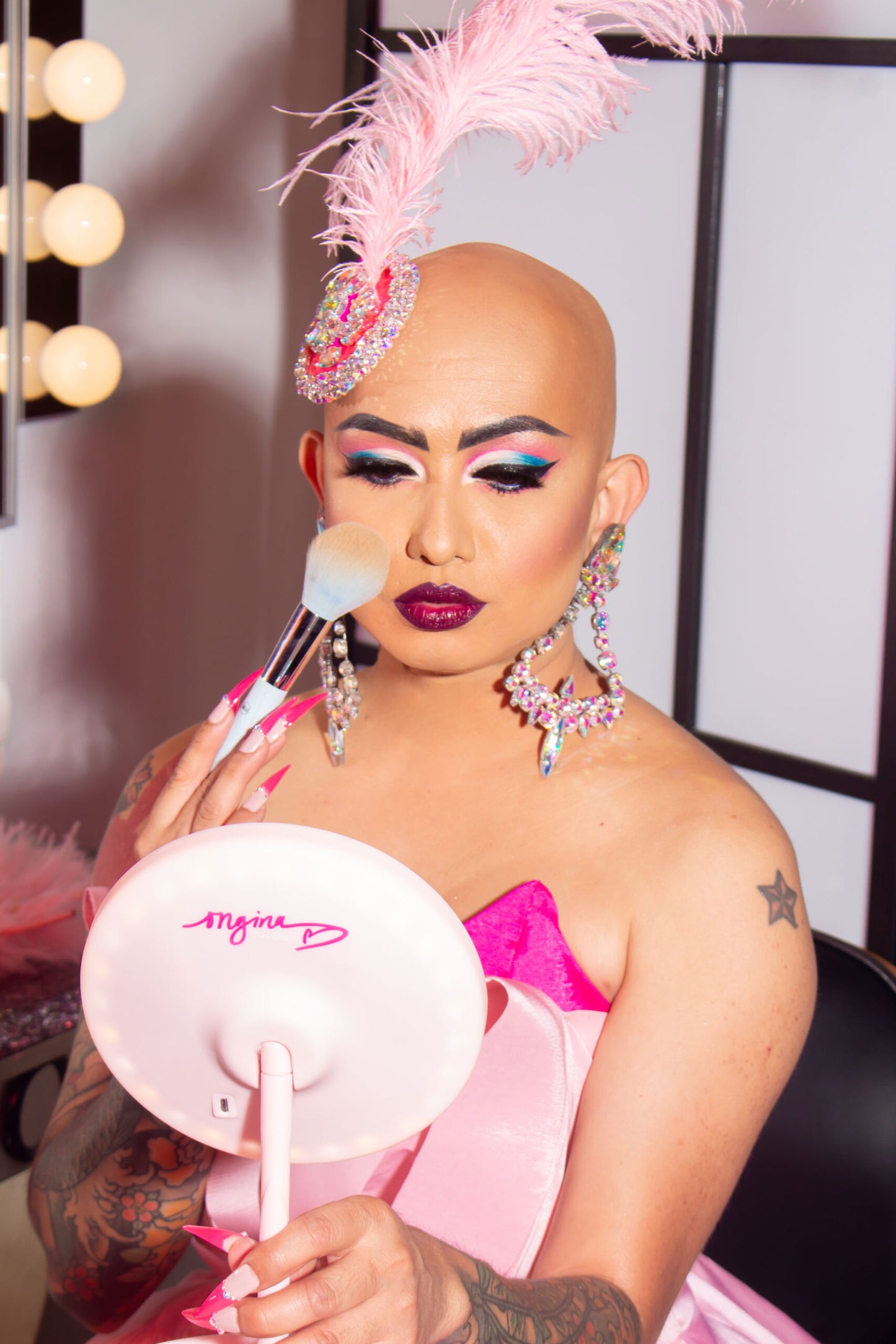 Ongina's Travel LED Make-up Mirror