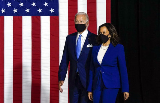Joe Biden and Kamala Harris win the 2020 election||