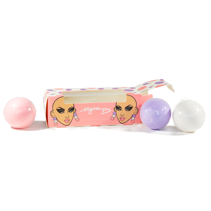 Ongina's Drag Society Box Product: Ongina's Bath Bombs 3 Set